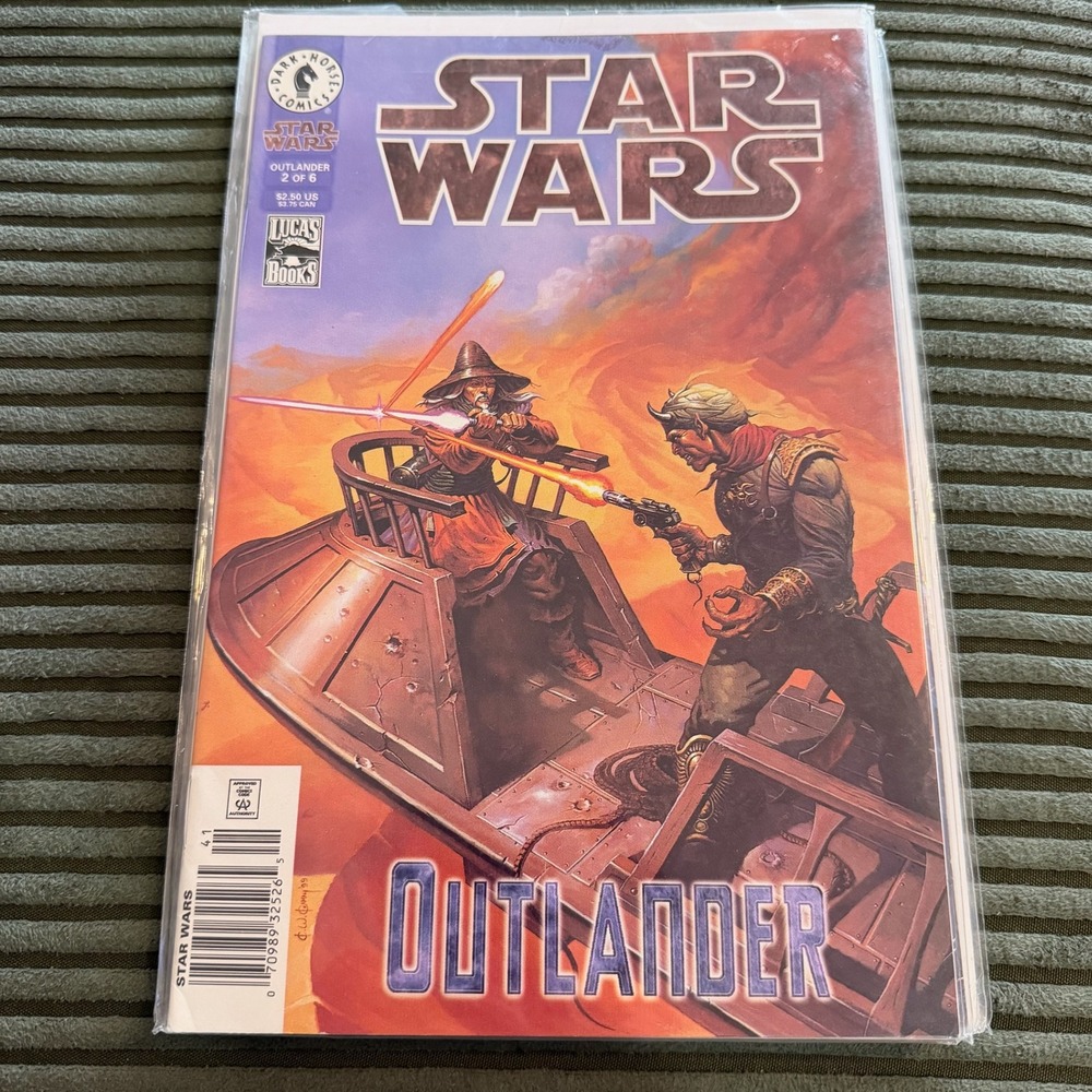 Dark Horse Star Wars Outlander 2 1999 Comic Ki-Adi-Mundi Legends Tatooine Art